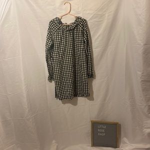 H&M Ruffled-Collar Gingham Dress